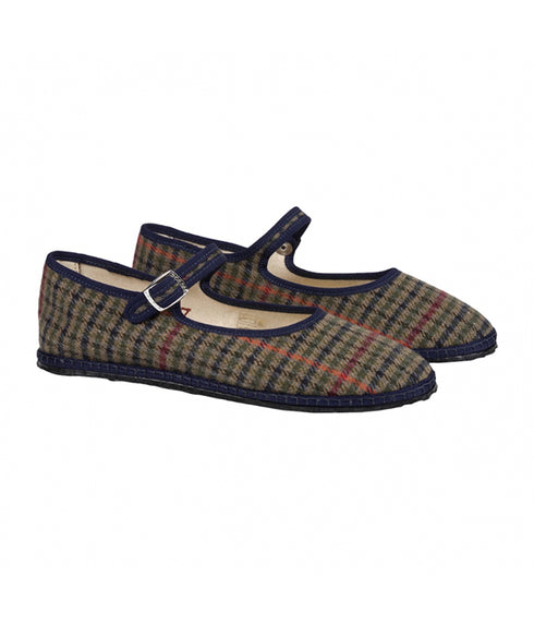 Mary Jane Wool - Blue / Green